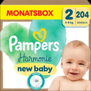 Windeln Harmonie Gr.2 Mini (4-8 kg), Monatsbox, 204 St