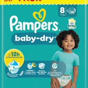 Windeln Baby Dry Gr.8 Extra Large (17+ kg), Big Pack, 38 St