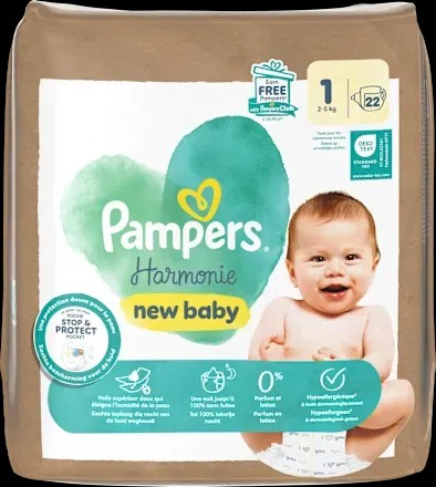 Windeln Harmonie new baby Gr. 1 (2-5 kg), 22 St