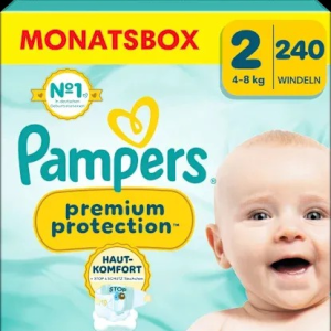 Windeln Premium Protection New Baby Gr. 2 Mini (4-8 kg), Monatsbox, 240 St