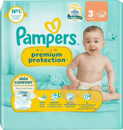 Windeln Premium Protection Gr.3 Midi (6-10 kg), 30 St